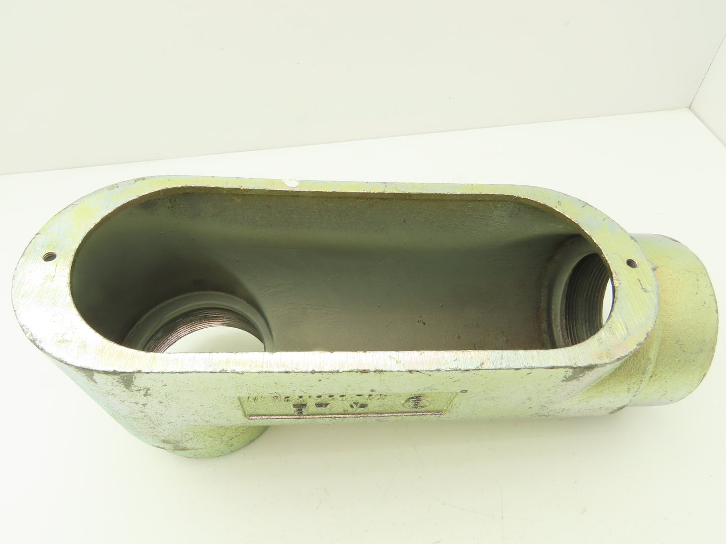 Bridgeport LB-70 4" Hub Malleable Iron LB Conduit Body Threaded Rigid