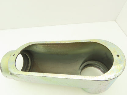 Bridgeport LB-70 4" Hub Malleable Iron LB Conduit Body Threaded Rigid