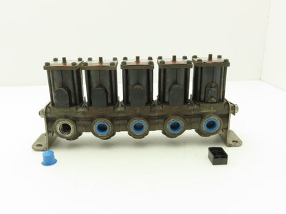 Racine 998785 Parker Hydraulic Solenoid Valve 5 Station 1/2" 12VDC Coil 493482