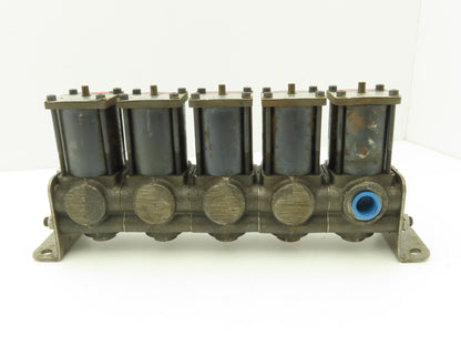 Racine 998785 Parker Hydraulic Solenoid Valve 5 Station 1/2" 12VDC Coil 493482