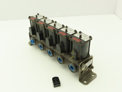 Racine 998785 Parker Hydraulic Solenoid Valve 5 Station 1/2" 12VDC Coil 493482