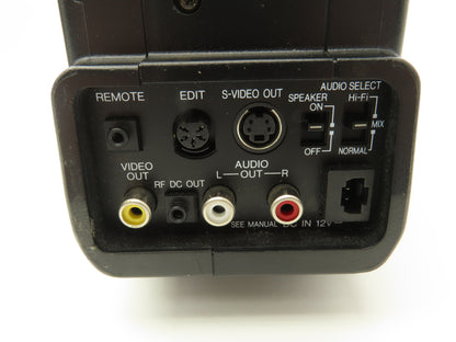 Panasonic AG-455 Camcorder Movie Camera S-VHS Reporter W/Hard Case Powered Up