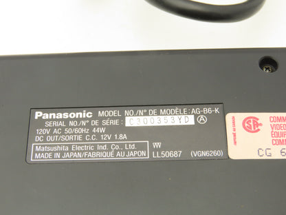 Panasonic AG-455 Camcorder Movie Camera S-VHS Reporter W/Hard Case Powered Up