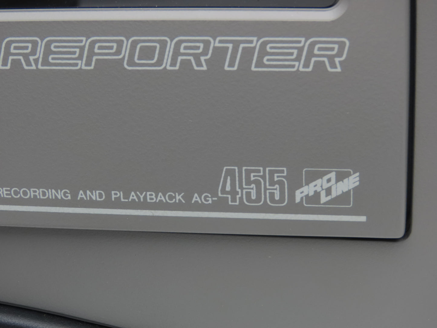 Panasonic AG-455 Camcorder Movie Camera S-VHS Reporter W/Hard Case Powered Up