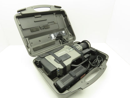 Panasonic AG-455 Camcorder Movie Camera S-VHS Reporter W/Hard Case Powered Up