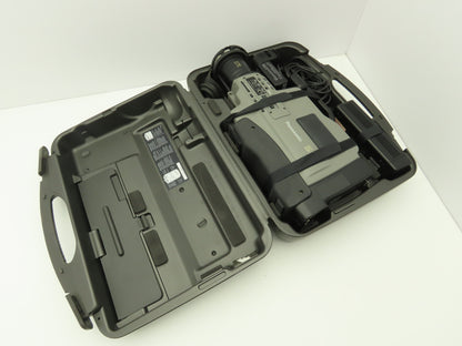 Panasonic AG-455 Camcorder Movie Camera S-VHS Reporter W/Hard Case Powered Up