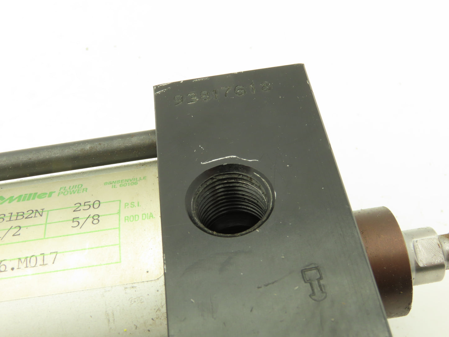 Miller Fluid Power AL81B2N Pneumatic Cylinder 2-1/2" Bore 5" Stroke 250PSI