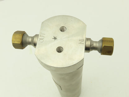 Stainless Steel Micro Filter Housing 3000PSI 1/2" Distilled Water