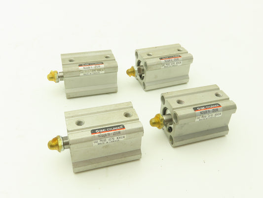 SMC NCQ2B16-25DM Pneumatic Cylinder 16mm Bore 25mm Stroke Lot of 4