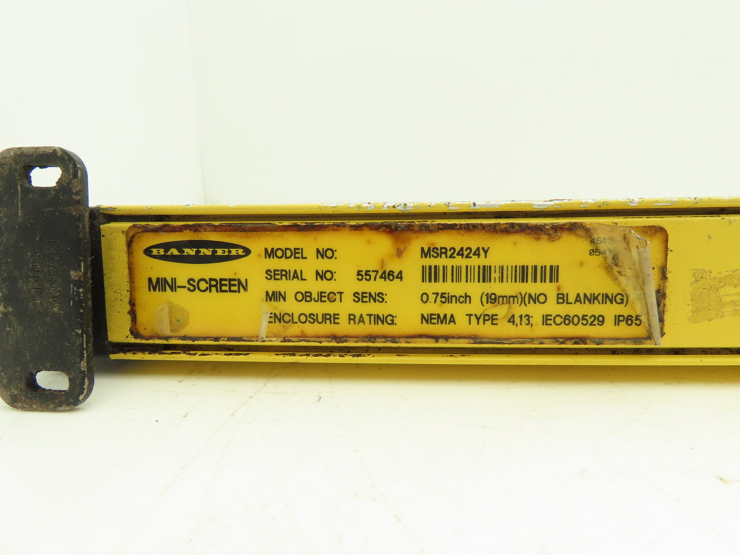 Banner MSR2424Y Mini-Screen Light Curtain Sensor Receiver 9M Range