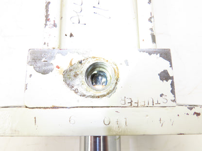 Parker Hannifin Hydraulic Cylinder 4" Bore 20" Stroke Flange Mount Extended Rod