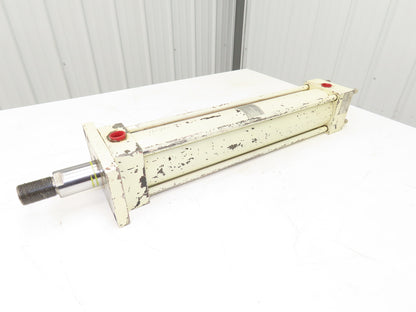 Parker Hannifin Hydraulic Cylinder 4" Bore 20" Stroke Flange Mount Extended Rod