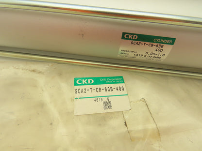 CKD SCA2-T-CB-63B-400 Pneumatic Air Cylinder 63mm Bore 400mm Stroke 145PSI