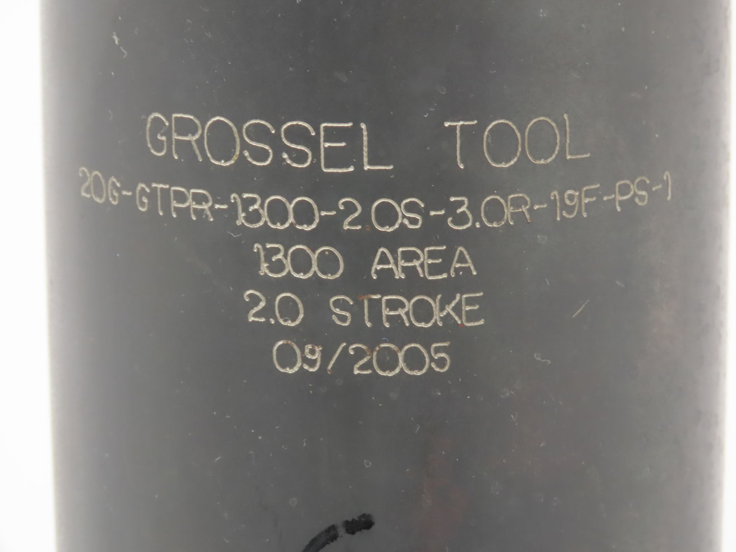 Grossel Tool Company Welding Machine Cylinder 2.0 Stroke 1300 Area