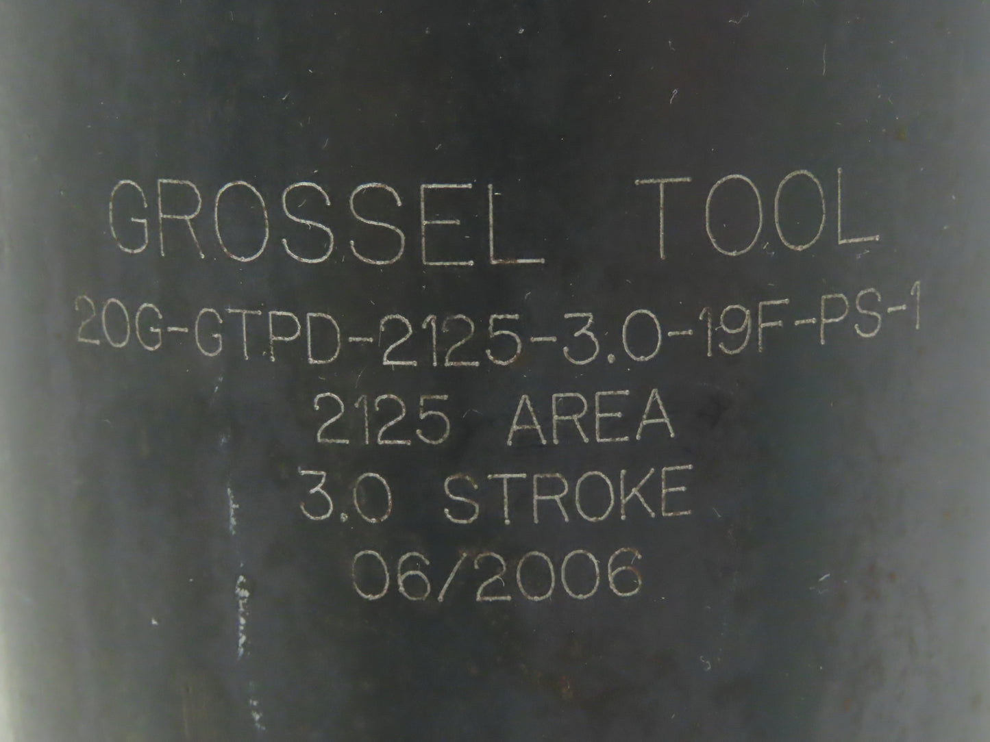 Grossel Tool Company Welding Machine Cylinder 3.0 Stroke 2125 Area