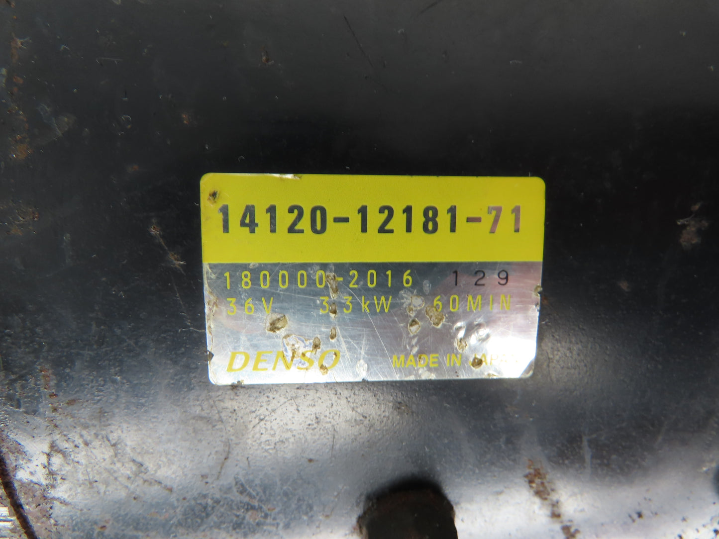 Toyota 14120-12181-71 Forklift Left Front Drive Axle & Motor 5-Lug Off 5FBE15