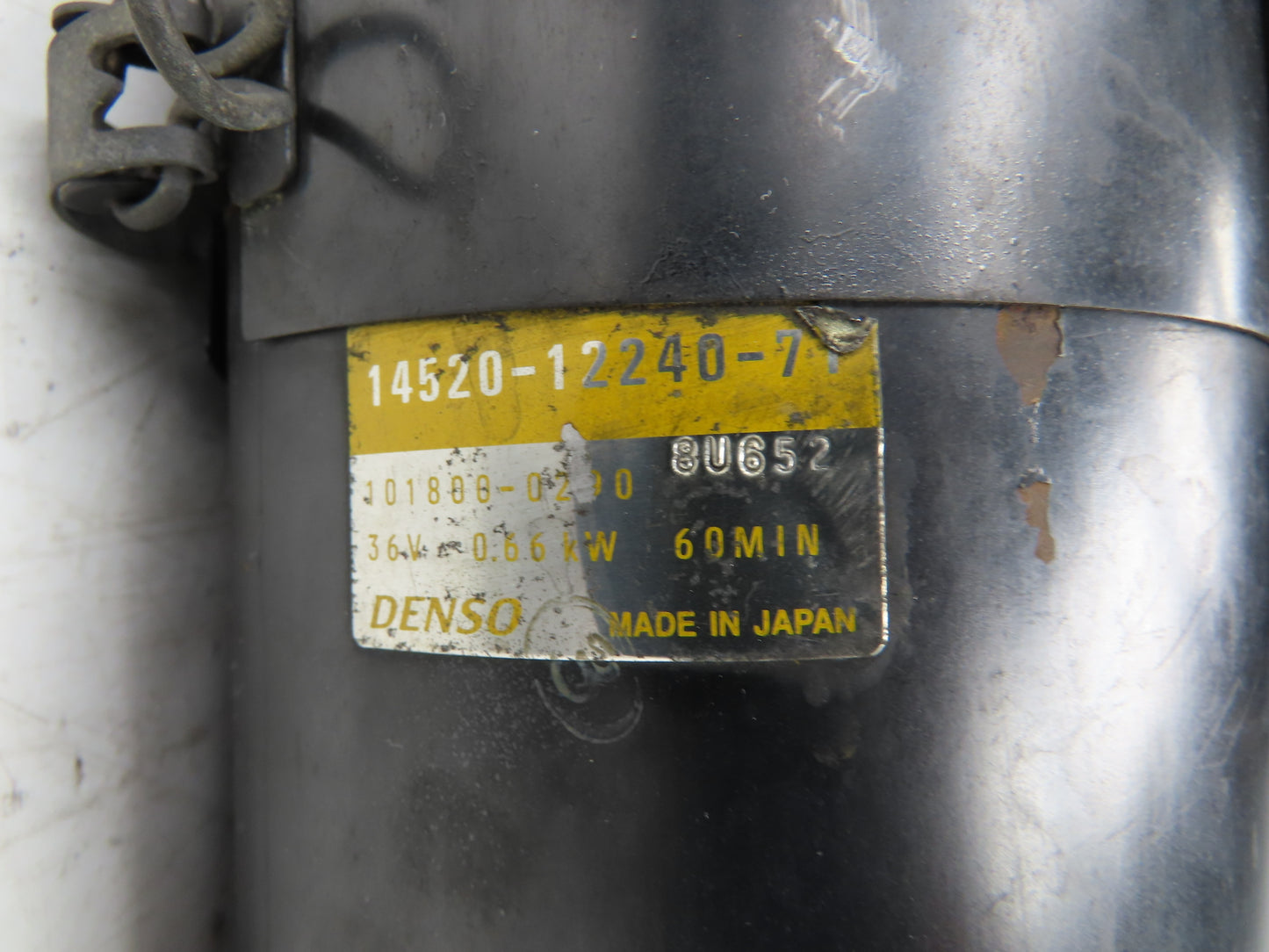 Denso 14520-12240-71 Hydraulic Pump Motor 36V Toyota 5FBE15 Electric Forklift