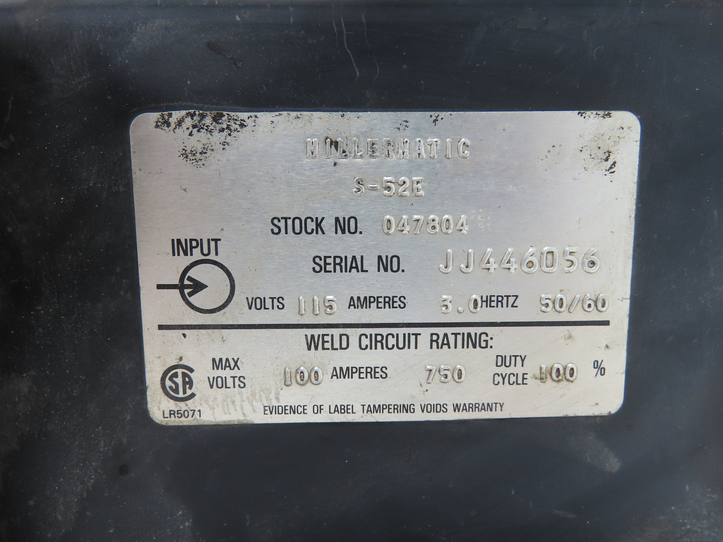 Miller S-52E Mig Welder Wire Feeder 115V Millermatic Spool .045" Rollers