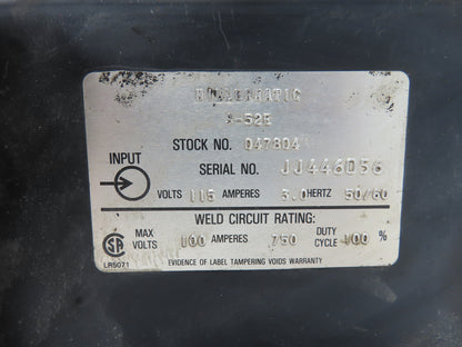 Miller S-52E Mig Welder Wire Feeder 115V Millermatic Spool .045" Rollers