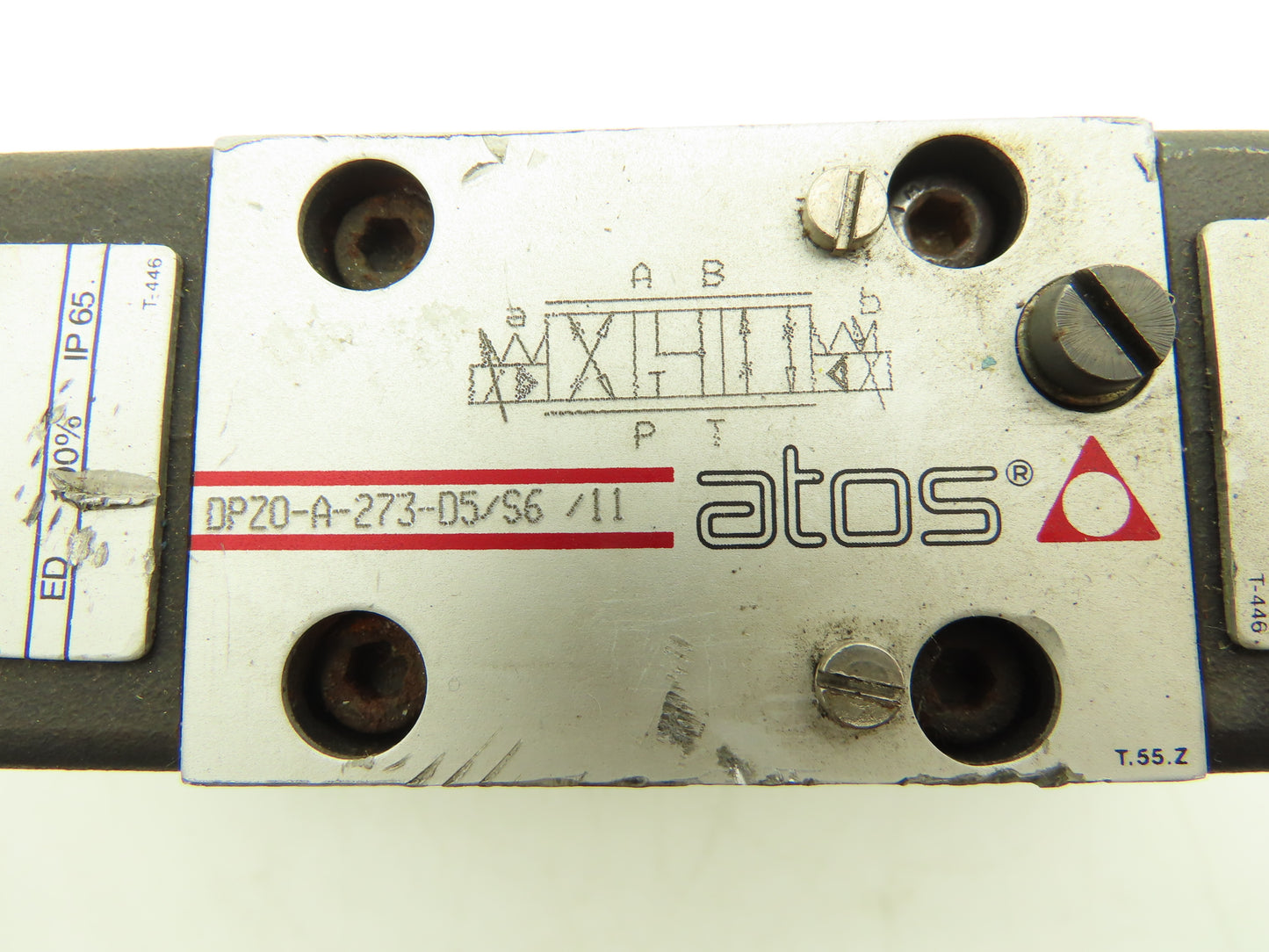 Atos DPZO-A-273-D5/S6/11 Proportional Directional Valve  *Needs Coil Replaced*