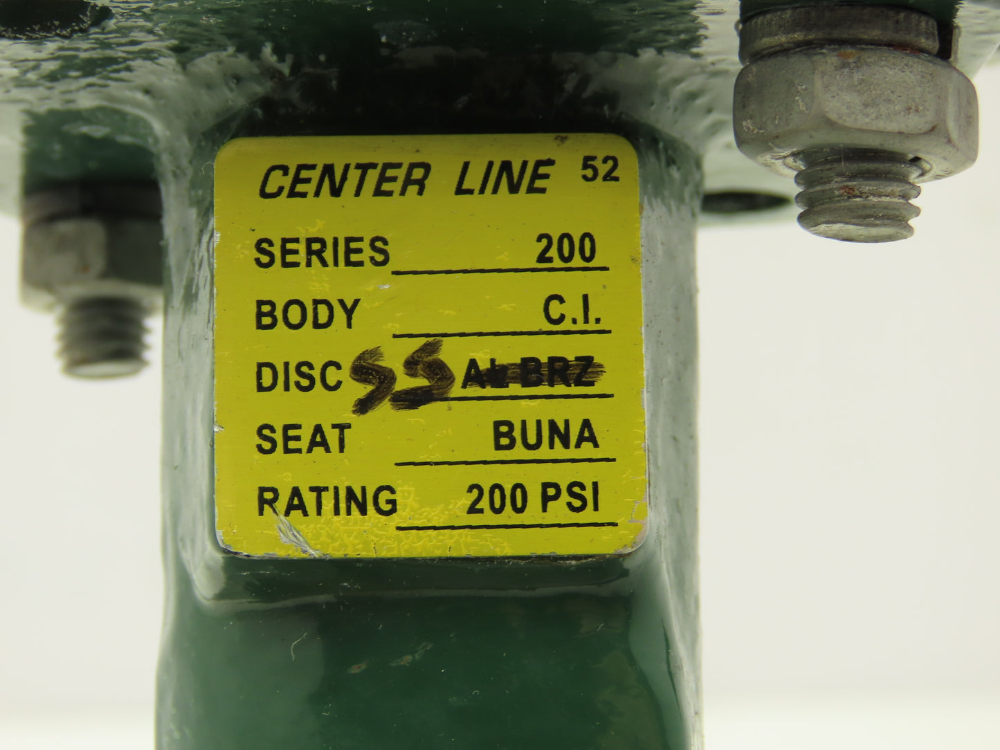 Centerline 52 Series 200 Butterfly Valve 3" Wafer 4-Bolt 200 PSI CF8M Buna