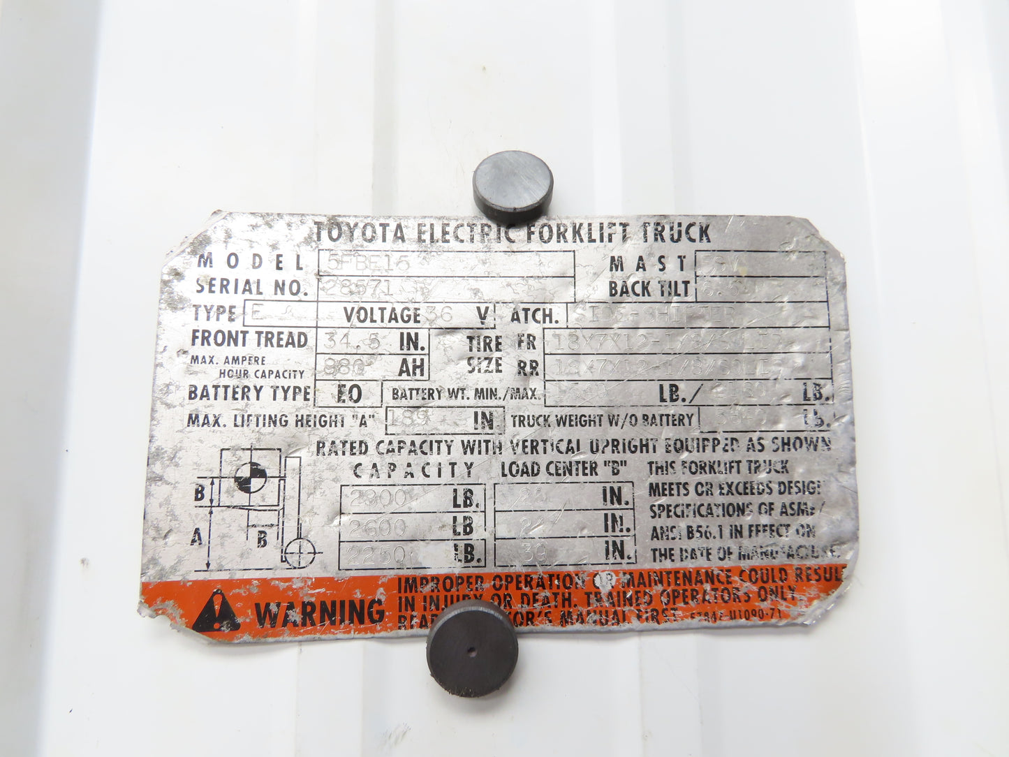 Toyota 24170-12230-71 Electric Forklift Dive Control Panel Assembly From 5FBE15