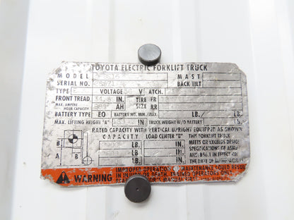 Toyota 24170-12230-71 Electric Forklift Dive Control Panel Assembly From 5FBE15