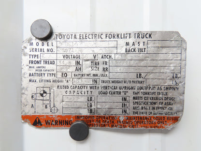 Toyota 67730-15301-71-B Hydraulic 4-Spool Forklift Mast Control Valve Off 5FBE15