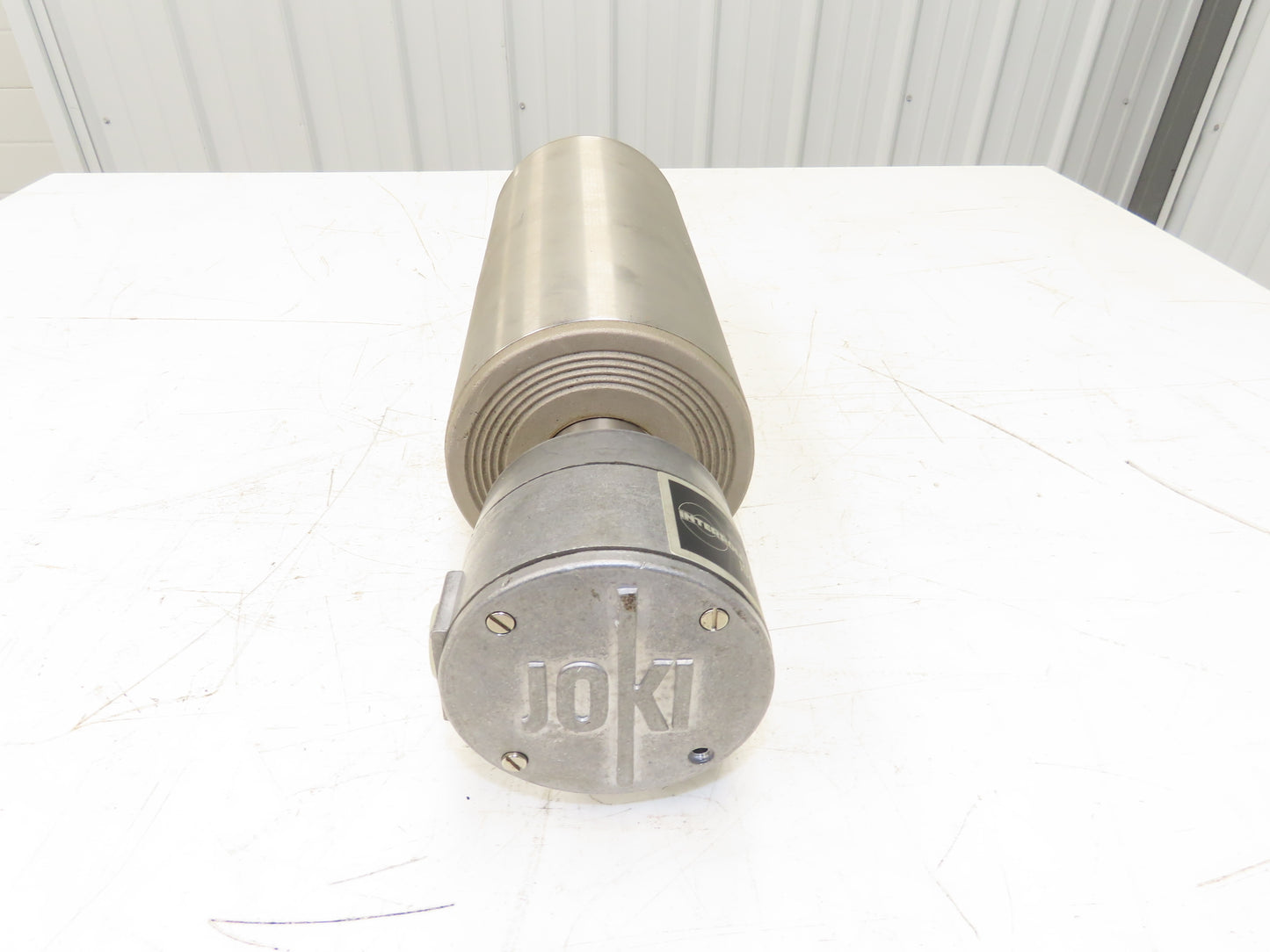 Interroll 6.400 Joki Drum Motor 138mm x 300mm 38 FPM Conveyor Roller 480V 1/4 Hp