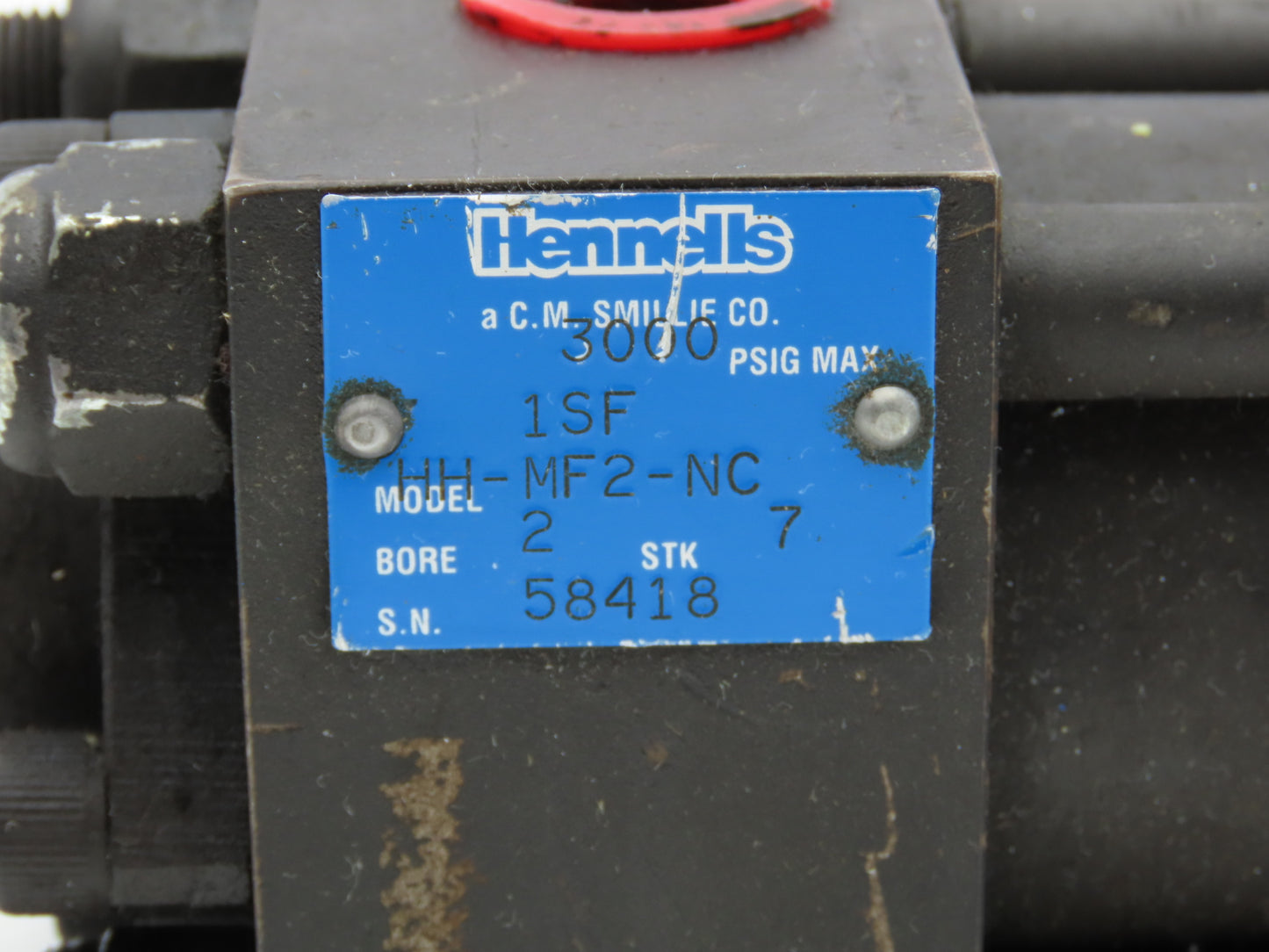 Hennells HH-MF2-NC Pneumatic Air Cylinder 2" Bore 7" Stroke 3000PSIG
