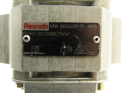 Rexroth PGF3-31/032RE07VE4K Hydraulic Double Gear Pump PGF2-22/008RL01VM