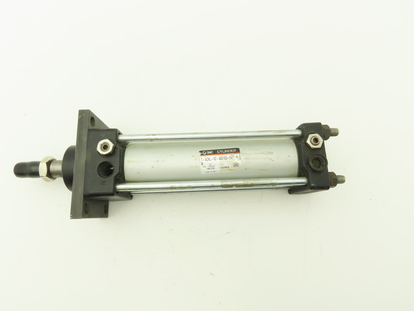 SMC T-ACNL-X2-40X100-FA1-XN Pneumatic Air Cylinder 40mm Bore 100mm Stroke 145psi