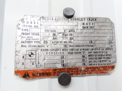 Sumitomo Eaton UBS080A06Z2D Forklift Hydraulic Power Steering Pump Toyota 5FBE15
