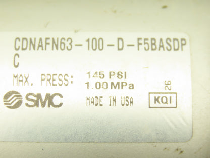 SMC CDNAFN63-100-D Pneumatic Air Locking Rod Cylinder 63mm Bore 100mm Stroke
