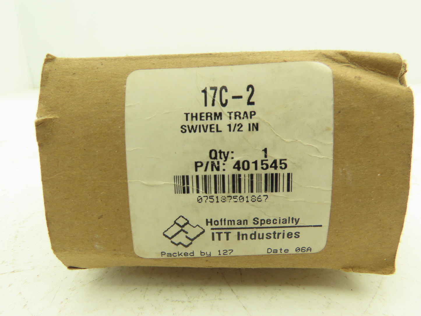 ITT Hoffman 17C-2 Thermostatic Steam Trap 1/2"NPT Brass Angle