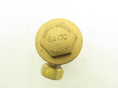 ITT Hoffman 17C-2 Thermostatic Steam Trap 1/2"NPT Brass Angle