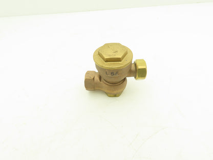 ITT Hoffman 17C-2 Thermostatic Steam Trap 1/2"NPT Brass Angle