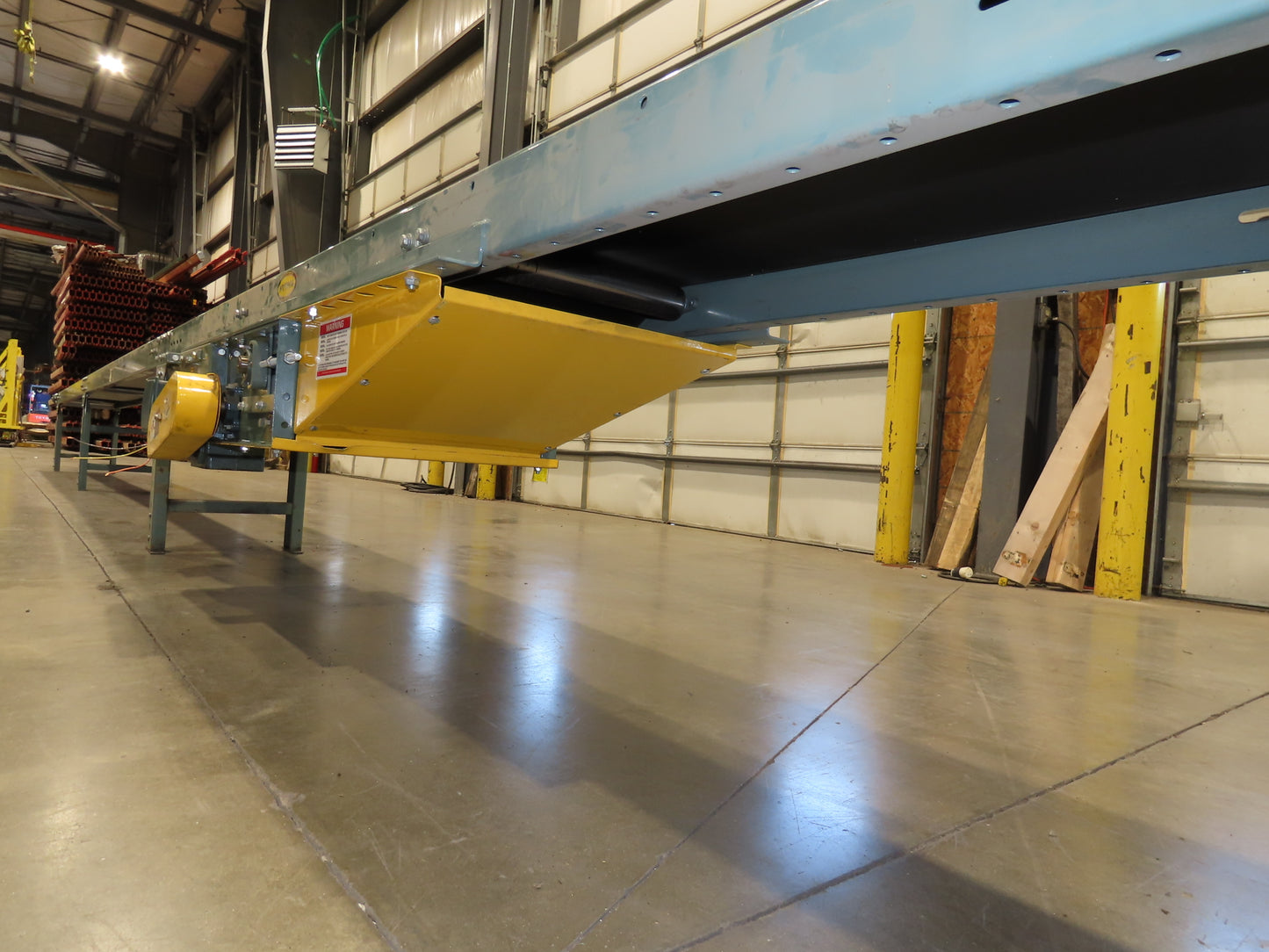 Hytrol 18"x 60' 10" Slider Bed Conveyor 15.5" Belt 1/2Hp 3PH Center Drive 100FPM