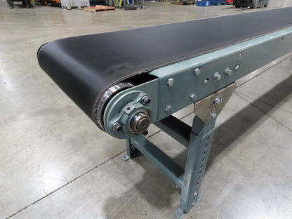 Hytrol 18"x 60' 10" Slider Bed Conveyor 15.5" Belt 1/2Hp 3PH Center Drive 100FPM