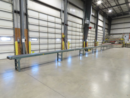 Hytrol 18"x 60' 10" Slider Bed Conveyor 15.5" Belt 1/2Hp 3PH Center Drive 100FPM