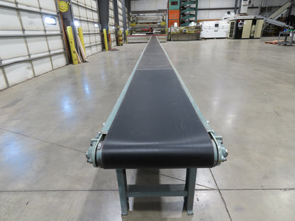Hytrol 18"x 60' 10" Slider Bed Conveyor 15.5" Belt 1/2Hp 3PH Center Drive 100FPM
