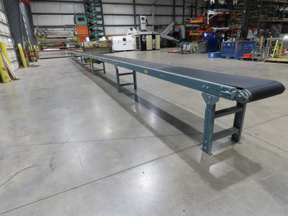Hytrol 18"x 60' 10" Slider Bed Conveyor 15.5" Belt 1/2Hp 3PH Center Drive 100FPM