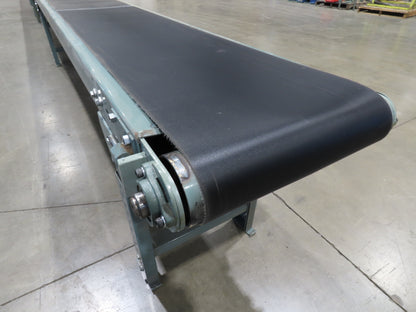 Hytrol 18"x 60' 10" Slider Bed Conveyor 15.5" Belt 1/2Hp 3PH Center Drive 100FPM