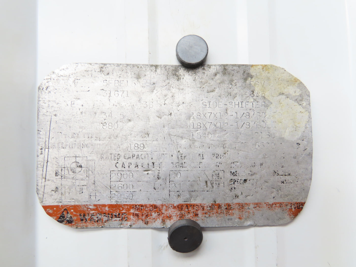 Toyota Forklift Mast 3 Stage 3 Lever 189" Lift 2900lb 5FBE15 Class 2