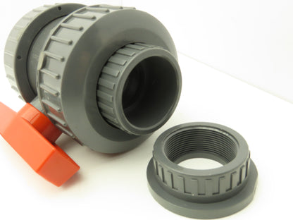 Colonial V20101N True Union Ball Valve 2" PVC EPDM Seat Threaded & Glue On