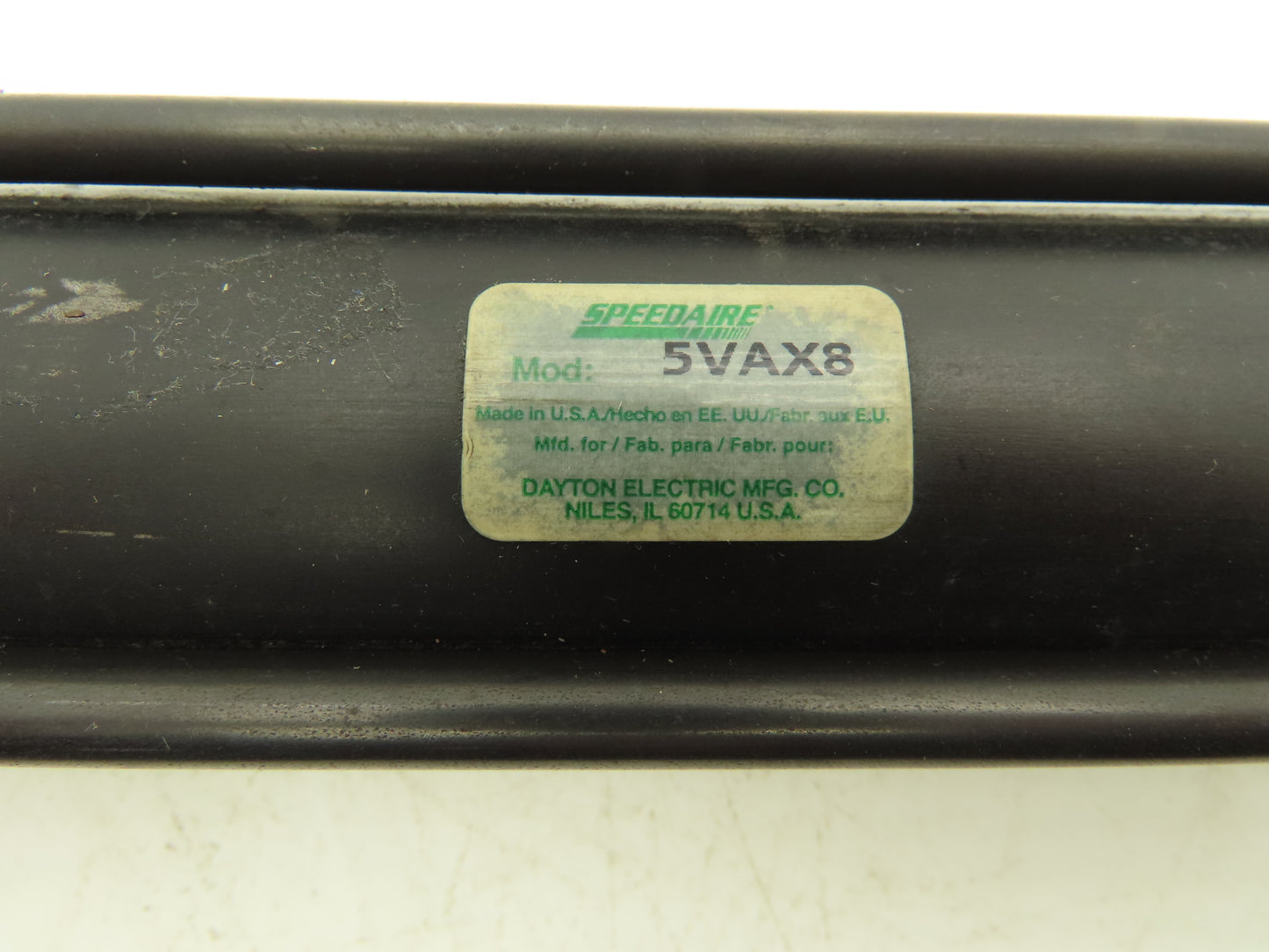 Speedaire 5VAX8 Pneumatic Air Cylinder 2" Bore 24" Stroke 250psi