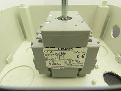 Siemens 3LD25 65-0TB53 Rotary Disconnect Enclosed Switch 63A 3Pole 3PH  Lot of 3