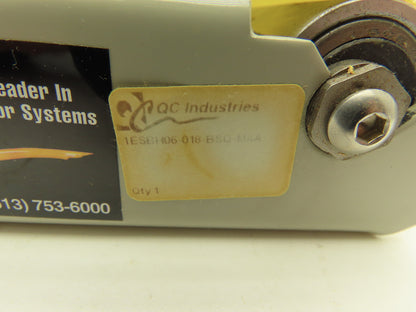 QC Industries 1ESBH06-018-BSQ-MAA 6" x 17.5" Low Profile Belt Conveyor No Drive