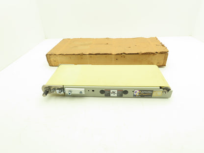 QC Industries 1ESBH06-018-BSQ-MAA 6" x 17.5" Low Profile Belt Conveyor No Drive