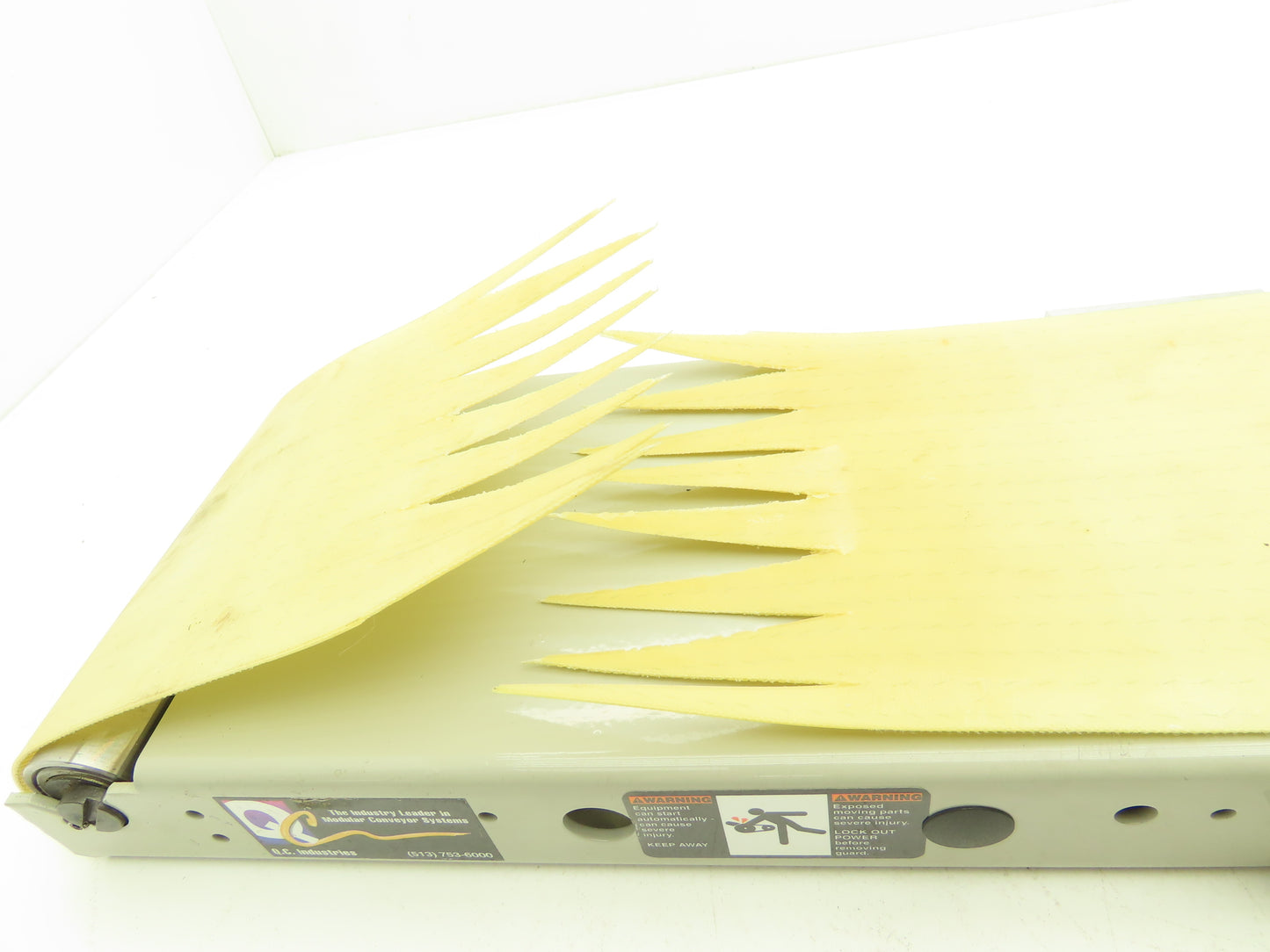 QC Industries 1ESBH06-018-BSQ-MAA 6" x 17.5" Low Profile Belt Conveyor No Drive